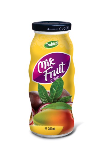 Trobico mix fruit drink glass bottle 300ml